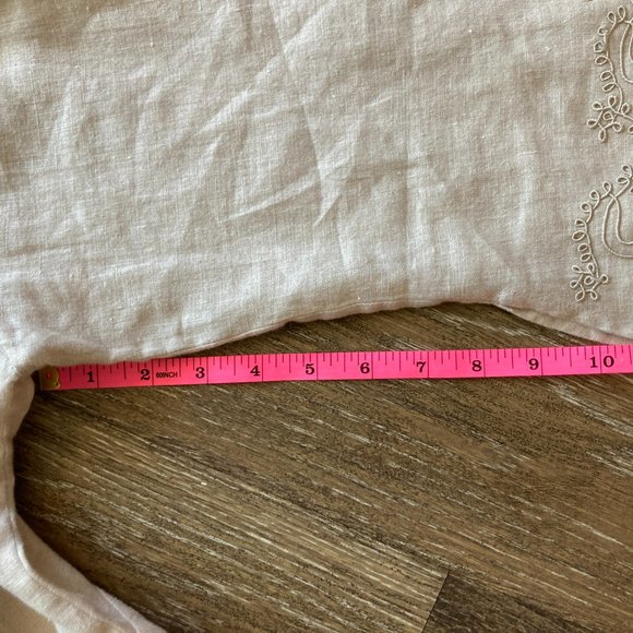 Valerie Separates Neutral Linen Tunic Kaftan Top Size M - Picture 8 of 10